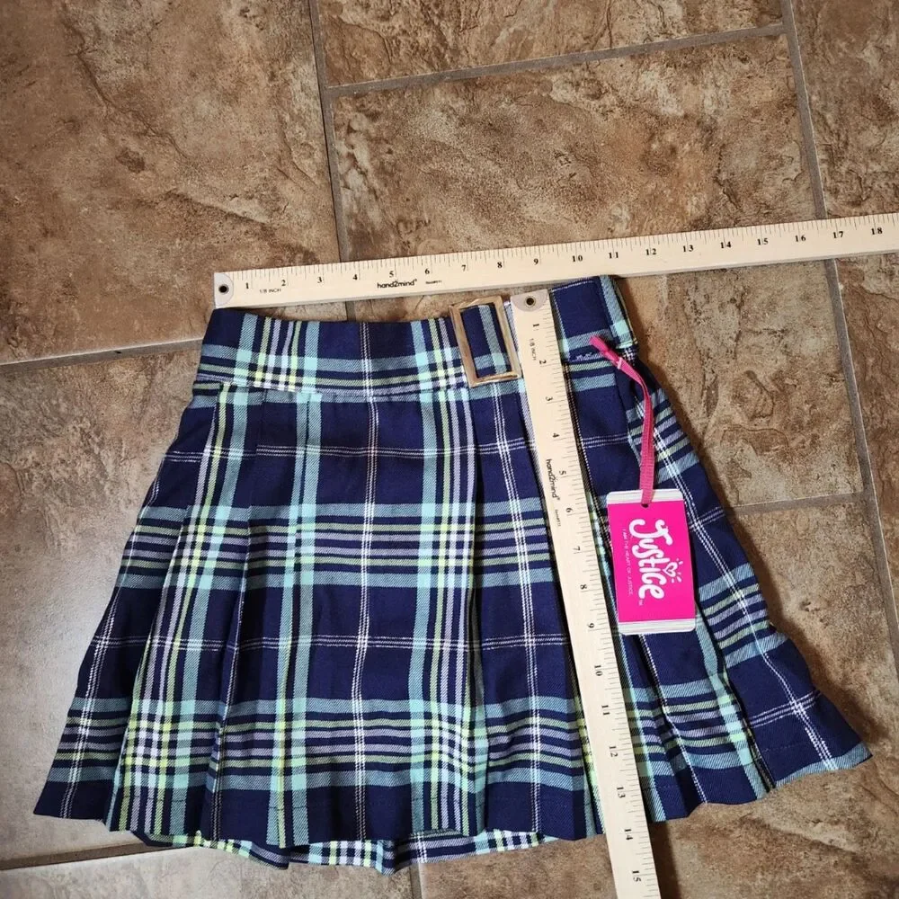 Justice Girls Plaid Skort Size Medium 10